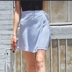 brandy melville blue genevieve skirt